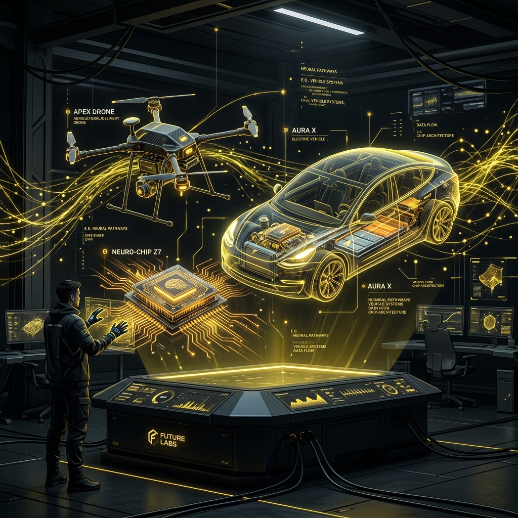 Futuristic Technology Roadmap Concept
